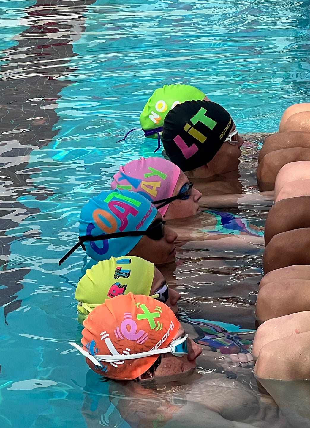 Sporti Slay All Day Long Hair Bun Silicone Swim Cap